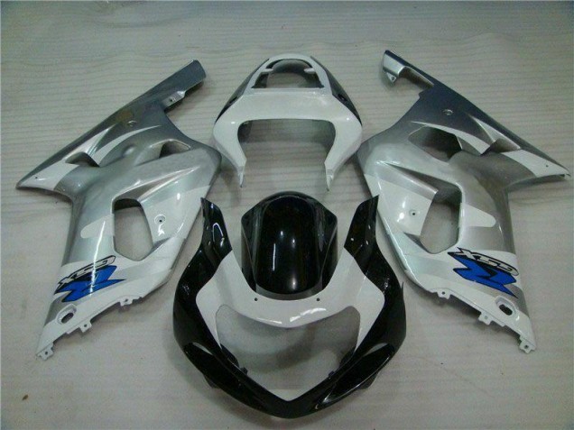 Prata Preto Carroçaria Moto Suzuki GSXR 600 / 750 K1 K2 K3 01-03 Prata Preto Carroçaria Moto Suzuki GSXR 600 / 750 K1 K2 K3 01-03