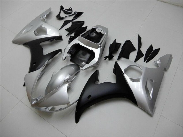 Prata Preto Kits Carenagem Moto Yamaha R6 03-05 Prata Preto Kits Carenagem Moto Yamaha R6 03-05