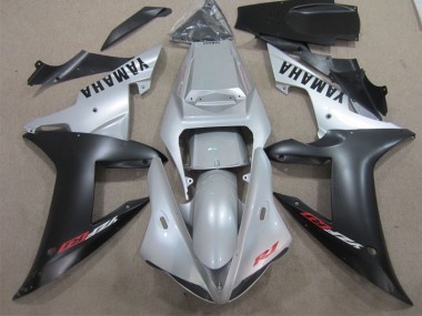 Prata Preto Moto Plástico Yamaha R1 02-03