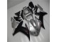 Prata Preto Moto Plásticos Yamaha R1 02-03 Prata Preto Moto Plásticos Yamaha R1 02-03