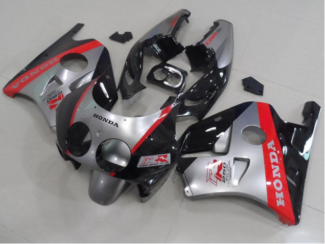 Prata Preto Vermelho Carenagem Moto Honda CBR 250RR MC22 91-98 Prata Preto Vermelho Carenagem Moto Honda CBR 250RR MC22 91-98