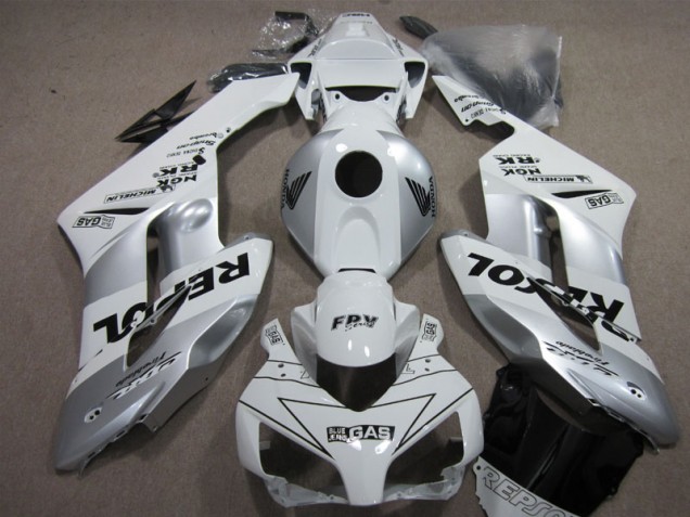 Prata Repsol Kit Completo Carenagem Moto Honda CBR 1000RR 04-05 Prata Repsol Kit Completo Carenagem Moto Honda CBR 1000RR 04-05