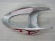 Prata Vermelho Chamas Carenagem Moto Kawasaki ZX6R 05-06 Prata Vermelho Chamas Carenagem Moto Kawasaki ZX6R 05-06