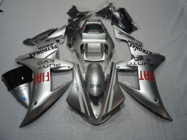 Prata Vermelho Fiat Carenagem Moto Honda CBR 1000RR 04-05
