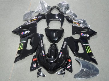 Preto 3M Touch4 Monster Carroçaria Moto Kawasaki ZX6R 05-06