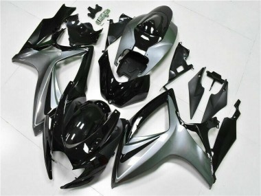Preto Abs Kit Completos Carenagem Moto Suzuki GSXR 600 / 750 K6 06-07