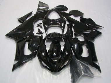 Preto Abs Kits Completos Carenagem Moto Kawasaki ZX6R 05-06