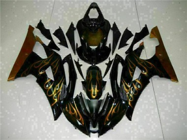 Preto Abs Kits Completos Carenagem Moto Yamaha R6 08-16