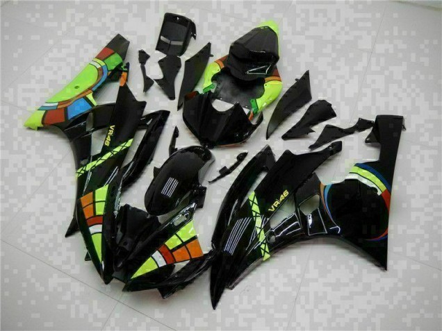 Preto Abs Moto Plástico Yamaha R6 06-07 Preto Abs Moto Plástico Yamaha R6 06-07