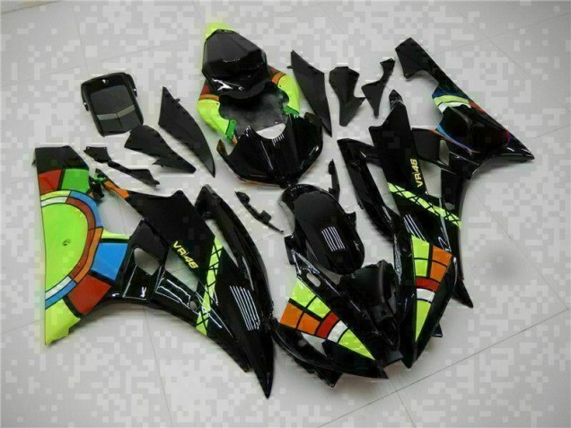 Preto Abs Moto Plástico Yamaha R6 06-07 Preto Abs Moto Plástico Yamaha R6 06-07