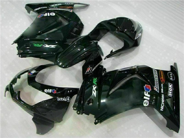 Preto Abs Motocicleta Plástico Kawasaki EX250 08-12 Preto Abs Motocicleta Plástico Kawasaki EX250 08-12
