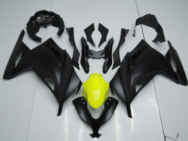 Preto Amarelo Carenagem Moto Kawasaki ZX 300R 13-16