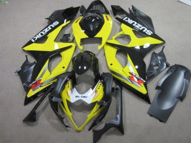 Preto Amarelo Carenagem Moto Suzuki GSXR 1000 K5 05-06