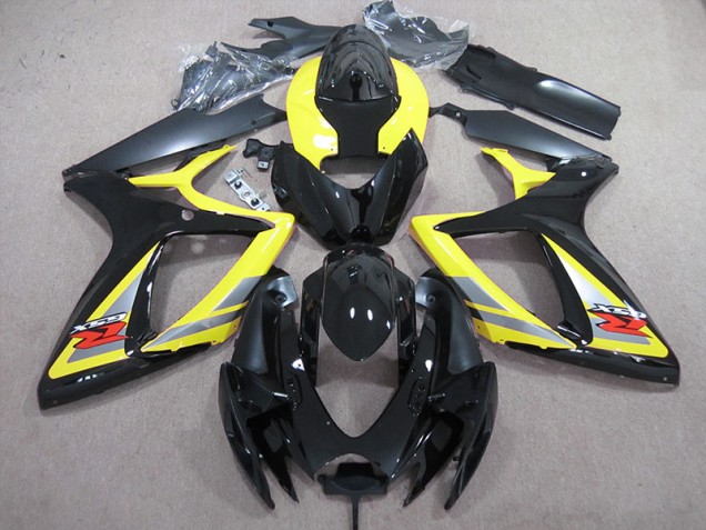 Preto Amarelo Carenagem Moto Suzuki GSXR 600 K6 06-07