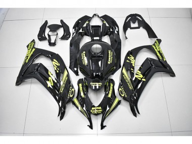 Preto Amarelo Corrida Ninja Carenagem Moto Kawasaki ZX10R 16-19