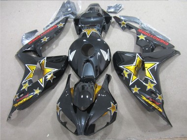 Preto Amarelo ENERGY Drink Carenagem Moto Honda CBR 1000RR 06-07