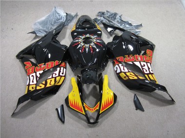 Preto Amarelo Kit Carenagem Moto Honda CBR 600RR 09-12