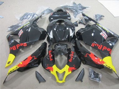 Preto Amarelo Red Bull Carenagem Moto Honda CBR 600RR 09-12