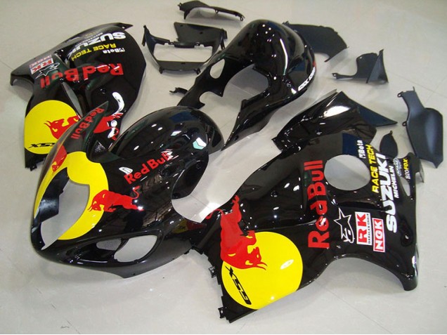 Preto Amarelo Red Bull Carenagem Moto Suzuki GSXR 1300 Hayabusa 96-07 Preto Amarelo Red Bull Carenagem Moto Suzuki GSXR 1300 Hayabusa 96-07