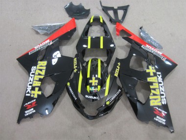 Preto Amarelo Rizla Abs Moto Plásticos Suzuki GSXR 600 K4 04-05