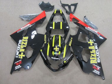 Preto Amarelo Rizla Carenagem Moto Suzuki GSXR 750 K4 04-05