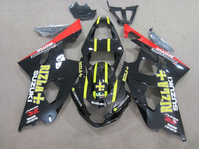 Preto Amarelo Rizla Carenagem Moto Suzuki GSXR 750 K4 04-05 Preto Amarelo Rizla Carenagem Moto Suzuki GSXR 750 K4 04-05