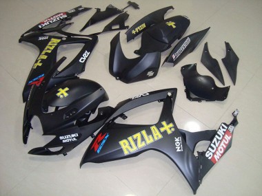 Preto Amarelo Rizla Carenagem Moto Suzuki GSXR 750 K6 06-07