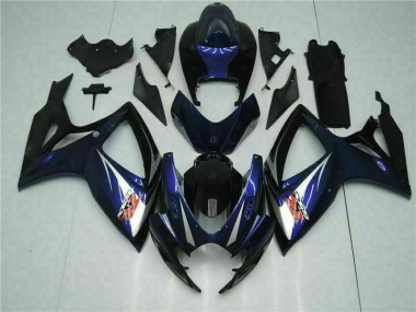 Preto Azul Abs Kits Carenagem Moto Suzuki GSXR 600 / 750 K6 06-07