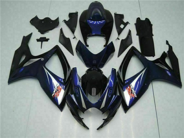 Preto Azul Abs Kits Carenagem Moto Suzuki GSXR 600 / 750 K6 06-07 Preto Azul Abs Kits Carenagem Moto Suzuki GSXR 600 / 750 K6 06-07