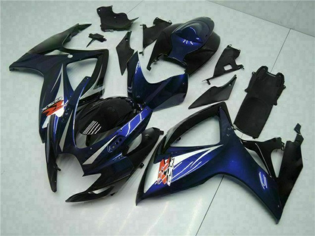 Preto Azul Abs Kits Completos Carenagem Moto Suzuki GSXR 600 / 750 K6 06-07 Preto Azul Abs Kits Completos Carenagem Moto Suzuki GSXR 600 / 750 K6 06-07