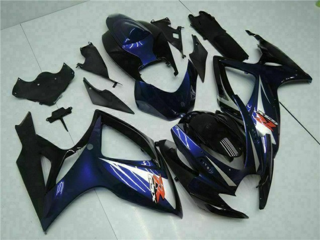 Preto Azul Abs Kits Completos Carenagem Moto Suzuki GSXR 600 / 750 K6 06-07 Preto Azul Abs Kits Completos Carenagem Moto Suzuki GSXR 600 / 750 K6 06-07