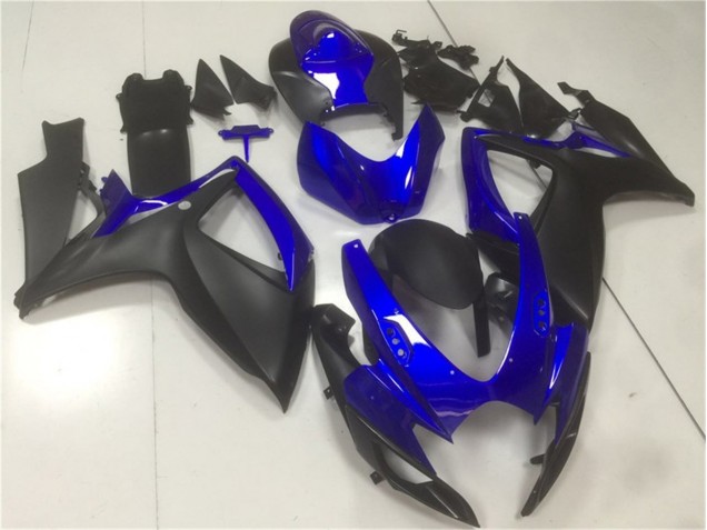 Preto Azul Abs Motocicleta Plásticos Suzuki GSXR 600 / 750 K6 06-07 Preto Azul Abs Motocicleta Plásticos Suzuki GSXR 600 / 750 K6 06-07