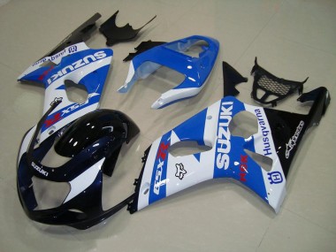 Preto Azul Branco Carenagem Moto Suzuki GSXR 1000 K1 00-02