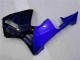 Preto & Azul Chama Carenagem Moto Honda CBR 600RR 03-04 Preto & Azul Chama Carenagem Moto Honda CBR 600RR 03-04