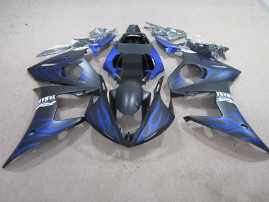 Preto Azul Chama Kits Carenagem Moto Yamaha R6 03-05
