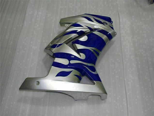 Preto Azul Kit Carenagem Moto Kawasaki EX250 08-12 Preto Azul Kit Carenagem Moto Kawasaki EX250 08-12