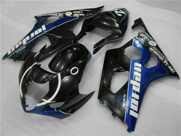 Preto Azul Kit Carenagem Moto Suzuki GSXR 1000 K3 03-04