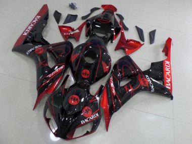 Preto Bacardi Carenagem Moto Honda CBR 1000RR 06-07