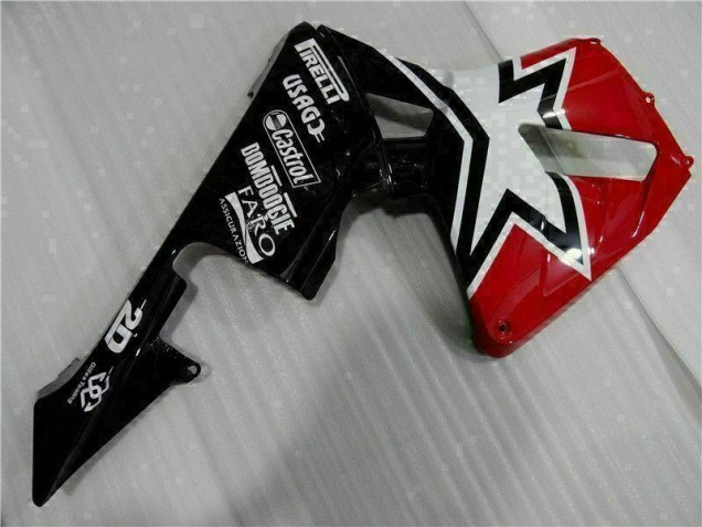Preto Branco 11 Carenagem Moto Honda CBR 600RR 03-04 Preto Branco 11 Carenagem Moto Honda CBR 600RR 03-04