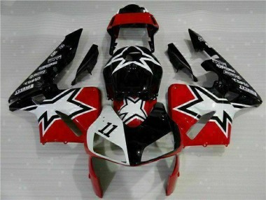 Preto Branco 11 Carenagem Moto Honda CBR 600RR 03-04