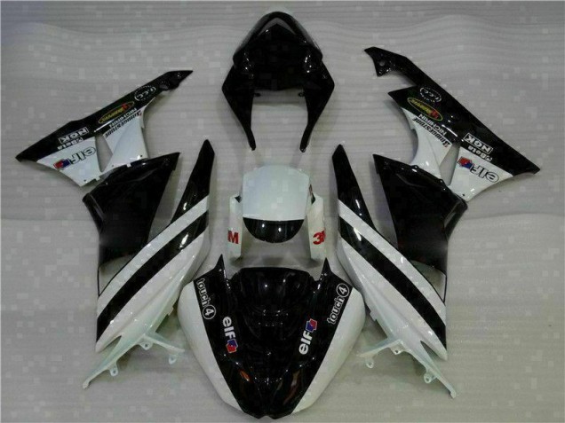 Preto Branco 3M Touch4 Injeção Kit Carenagem Moto Kawasaki ZX6R 09-12 Preto Branco 3M Touch4 Injeção Kit Carenagem Moto Kawasaki ZX6R 09-12