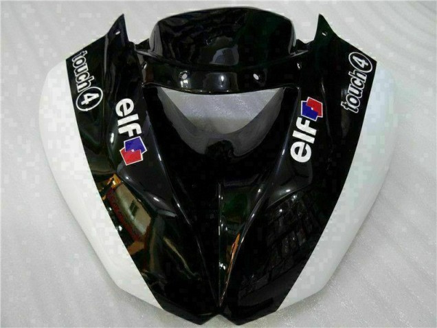 Preto Branco 3M Touch4 Injeção Kit Carenagem Moto Kawasaki ZX6R 09-12 Preto Branco 3M Touch4 Injeção Kit Carenagem Moto Kawasaki ZX6R 09-12