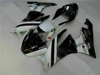 Preto Branco 3M Touch4 Injeção Kit Carenagem Moto Kawasaki ZX6R 09-12