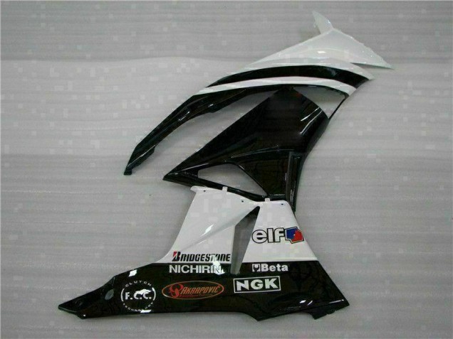 Preto Branco 3M Touch4 Injeção Kits Carenagem Moto Kawasaki ZX6R 09-12 Preto Branco 3M Touch4 Injeção Kits Carenagem Moto Kawasaki ZX6R 09-12