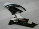 Preto Branco 3M Touch4 Injeção Kits Carenagem Moto Kawasaki ZX6R 09-12 Preto Branco 3M Touch4 Injeção Kits Carenagem Moto Kawasaki ZX6R 09-12