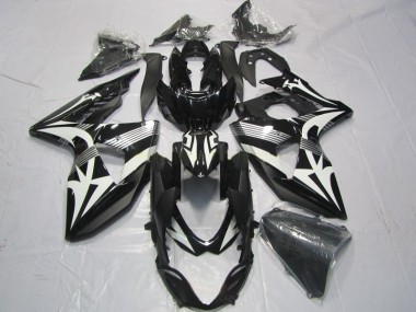 Preto Branco Abs Kits Completos Carenagem Moto Suzuki GSXR 1000 K9 09-16