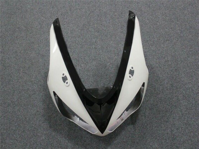 Preto Branco Abs Moto Plástico Kawasaki ZX6R 05-06 Preto Branco Abs Moto Plástico Kawasaki ZX6R 05-06