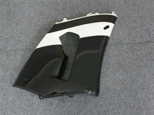 Preto Branco Abs Moto Plástico Kawasaki ZX6R 05-06 Preto Branco Abs Moto Plástico Kawasaki ZX6R 05-06