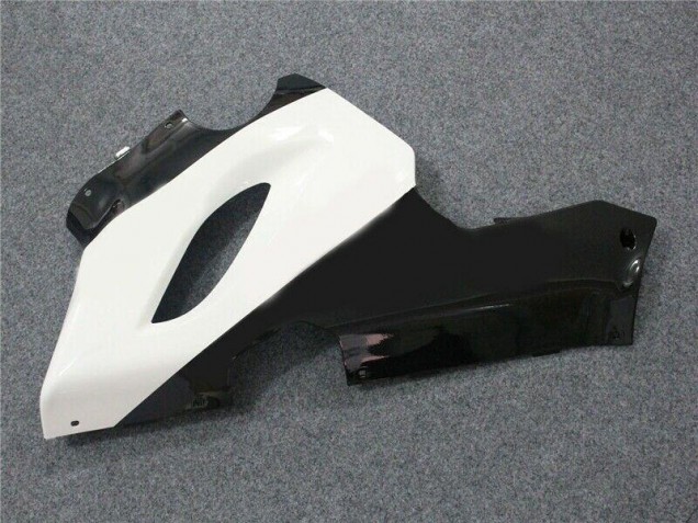 Preto Branco Abs Moto Plástico Kawasaki ZX6R 05-06 Preto Branco Abs Moto Plástico Kawasaki ZX6R 05-06
