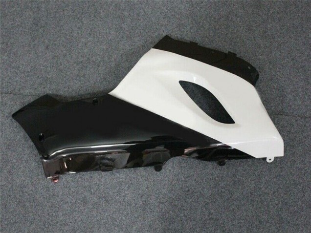 Preto Branco Abs Moto Plástico Kawasaki ZX6R 05-06 Preto Branco Abs Moto Plástico Kawasaki ZX6R 05-06